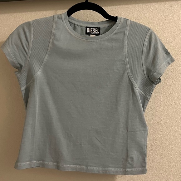 Diesel T-shirt with ribbed inserts - Picture 2 of 3